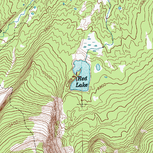 Topographic Map of Red Lake, UT