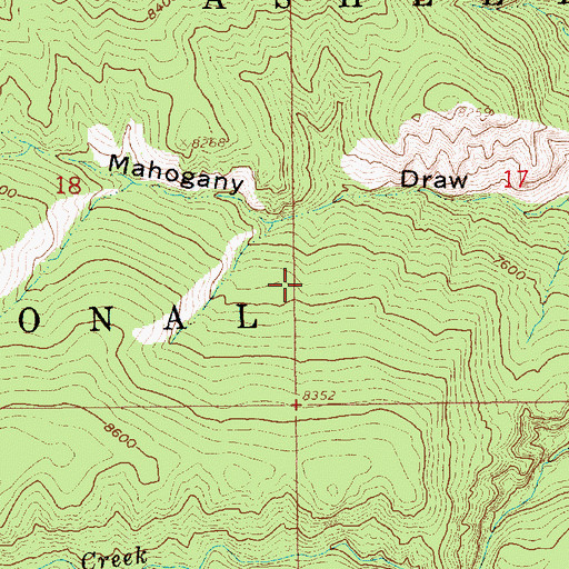 Topographic Map of Sheep Creek Canyon Geological Area, UT