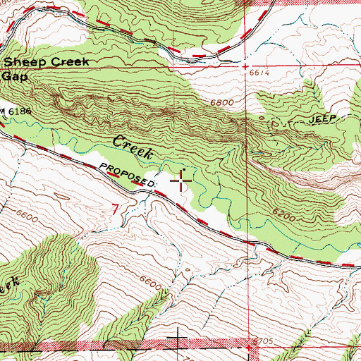 Topographic Map of Mann Camp, UT