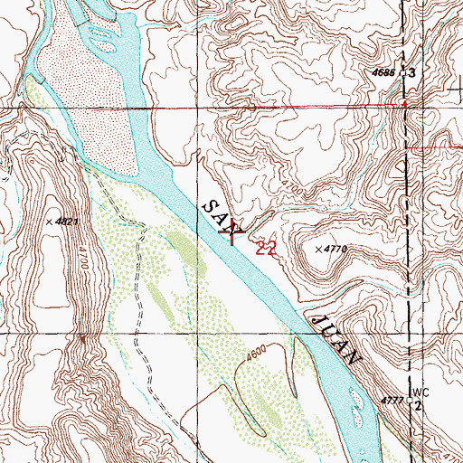 Topographic Map of Cowboy Wash, UT
