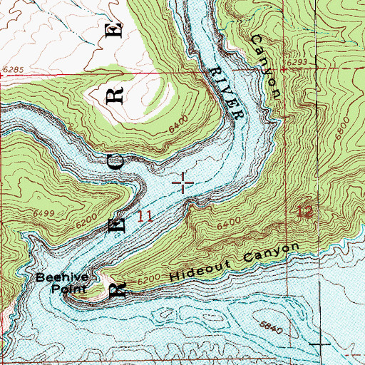 Topographic Map of Kingfisher Creek, UT