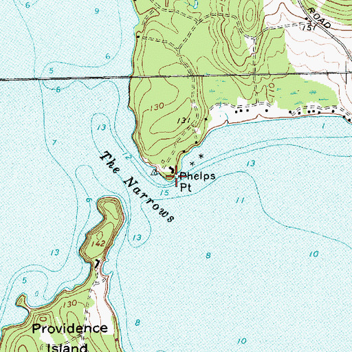 Topographic Map of Phelps Point, VT