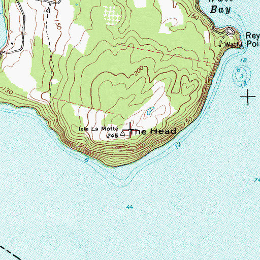 Topographic Map of The Head, VT