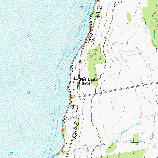 Topographic Map of The Lady Chapel, VT