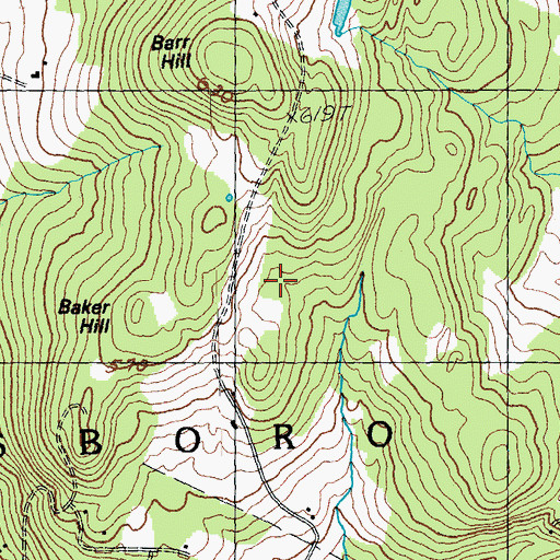Topographic Map of Town of Greensboro, VT