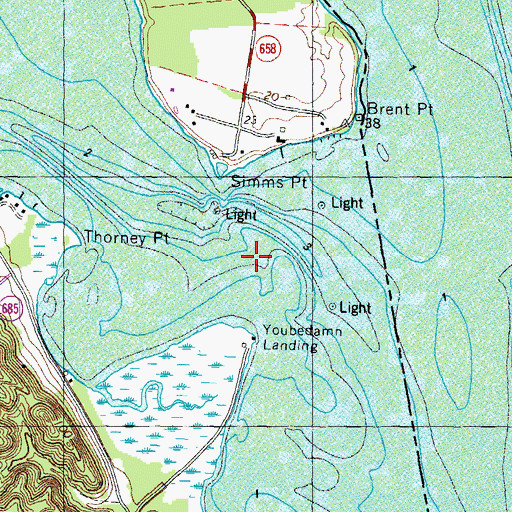 Topographic Map of Aquia Creek, VA