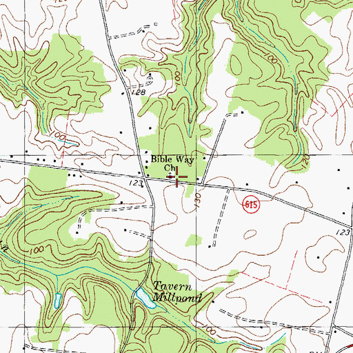 Topographic Map of Bible Way Church, VA