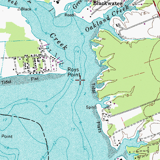 Topographic Map of Blackwater Creek, VA