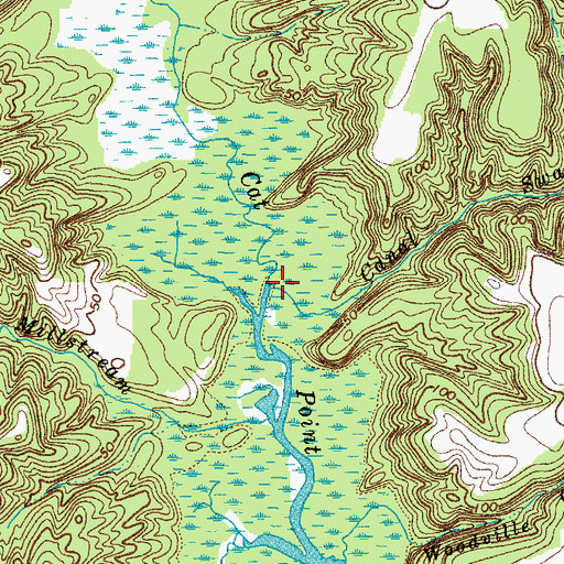 Topographic Map of Canal Swamp, VA
