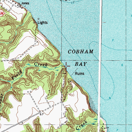 Topographic Map of Cedar Field Creek, VA