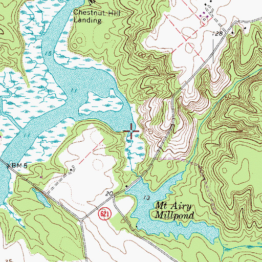 Topographic Map of Clarks Run, VA