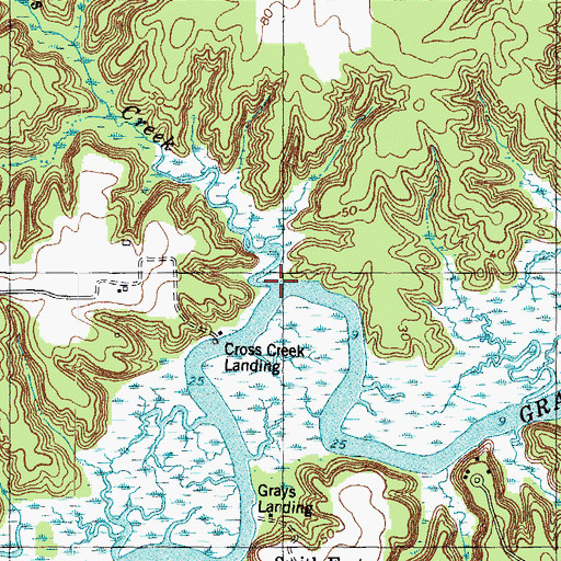 Topographic Map of Cross Creek, VA