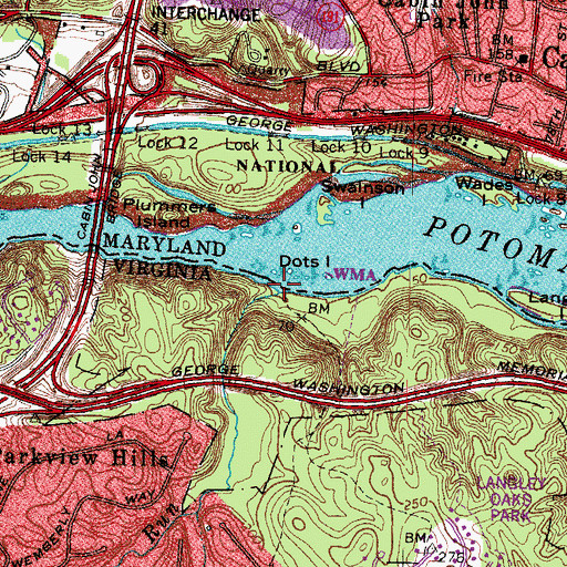 Topographic Map of Dead Run, VA