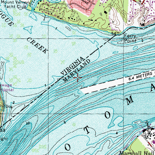 Topographic Map of Dogue Creek, VA