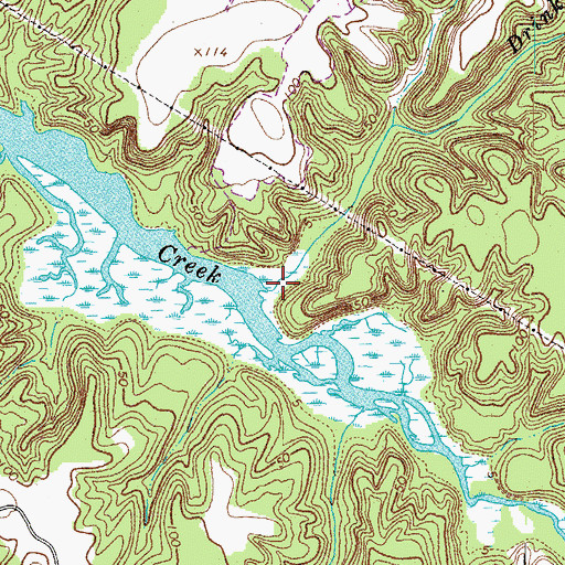 Topographic Map of Drinking Swamp, VA