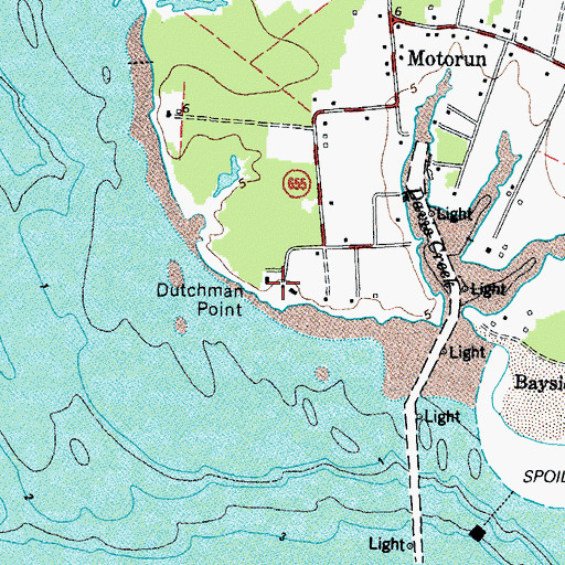 Topographic Map of Dutchman Point, VA