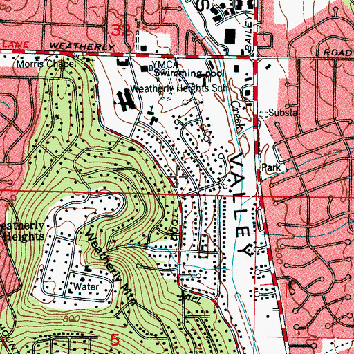 Topographic Map of Belview Heights, AL