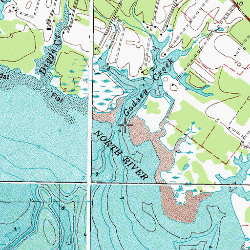 Topographic Map of Godsey Creek, VA