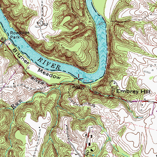 Topographic Map of Golin Run, VA