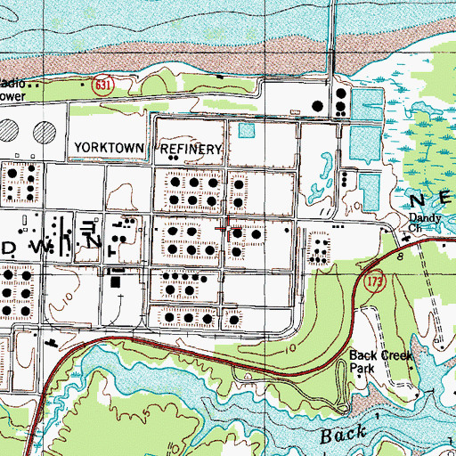 Topographic Map of Goodwin Neck, VA
