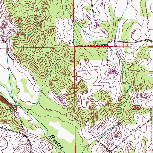Topographic Map of Camp Macoba, AL