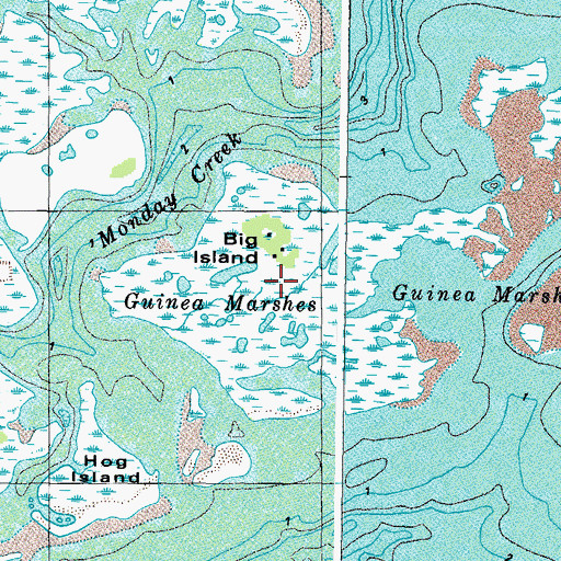 Topographic Map of Big Island, VA