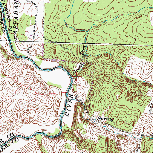 Topographic Map of Great Run, VA