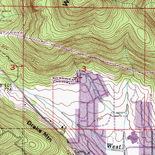 Topographic Map of Cedar Valley, AL