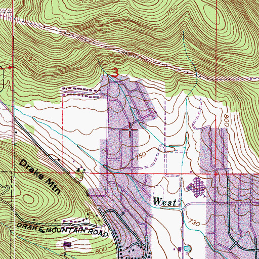 Topographic Map of Cedargate, AL