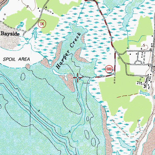 Topographic Map of Harper Creek, VA