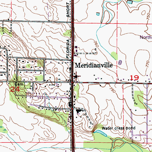 Topographic Map of Cumberland Presbyterian Church, AL
