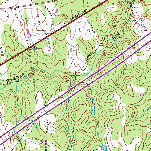 Topographic Map of Jack Rock Branch, VA