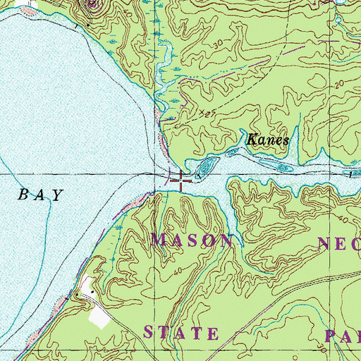 Topographic Map of Kanes Creek, VA