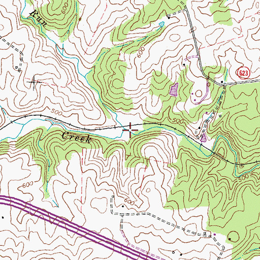 Topographic Map of Kettle Run, VA