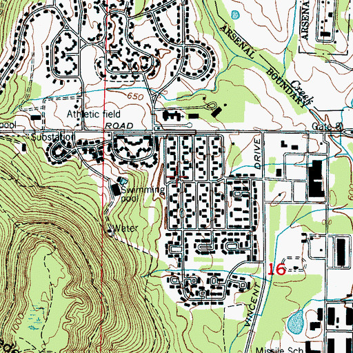 Topographic Map of First Seventh Day Adventist Church, AL
