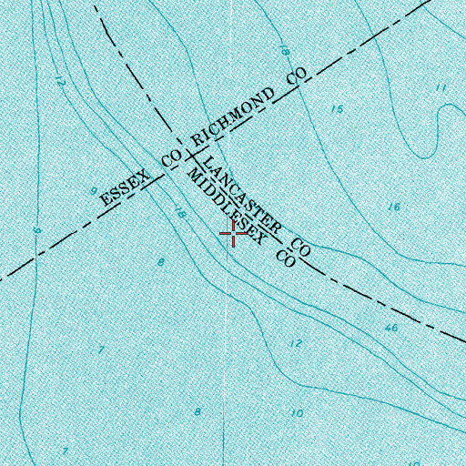 Topographic Map of McKans Bay, VA