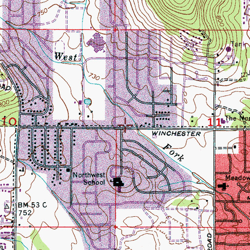 Topographic Map of Kingdom Hall of Jehovahs Witnesses, AL