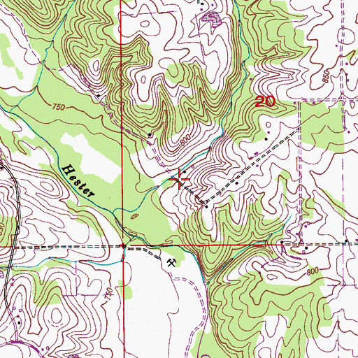 Topographic Map of Landmark Church, AL