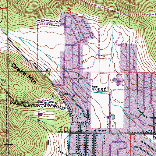 Topographic Map of Lincoya, AL