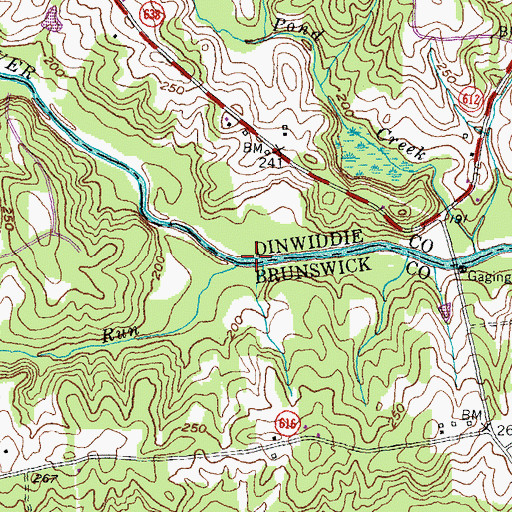 Topographic Map of Miry Run, VA