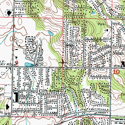 Topographic Map of Madison Church of the Nazarene, AL