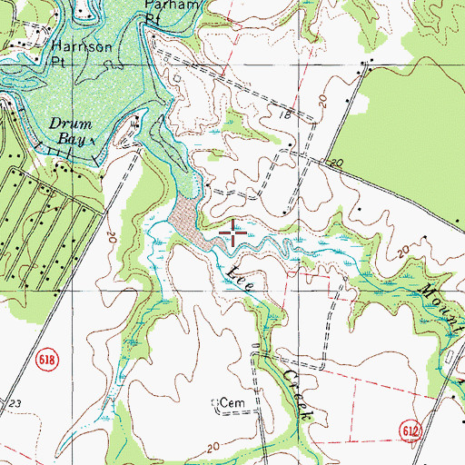Topographic Map of Mount Pleasant Branch, VA