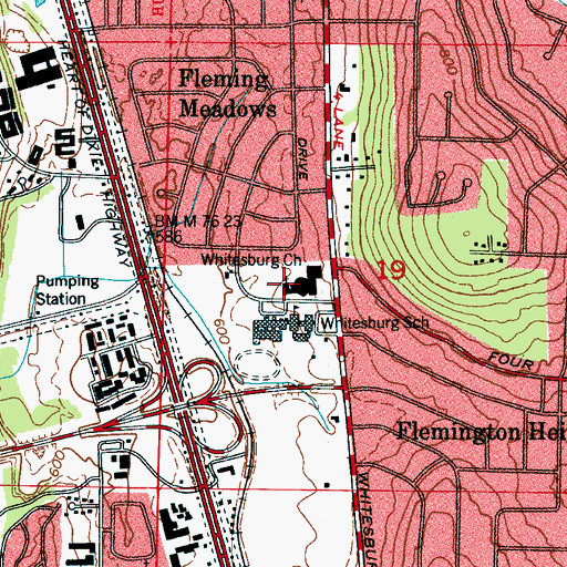 Topographic Map of Morman Church, AL