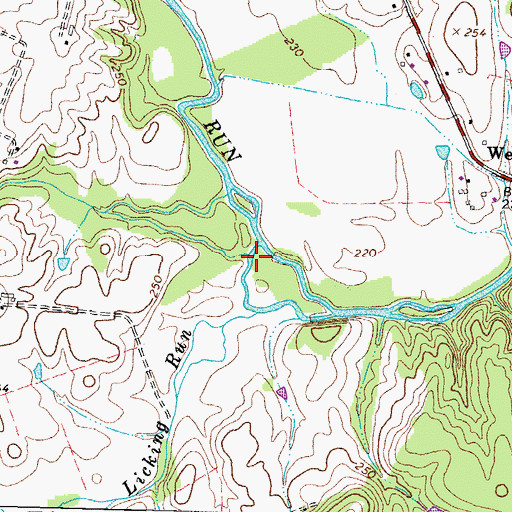 Topographic Map of Owl Run, VA