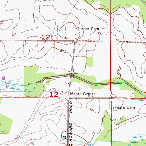 Topographic Map of Pleasant Home Baptist Church, AL