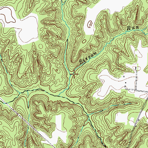 Topographic Map of Parker Run, VA