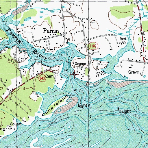Topographic Map of Perrin River, VA