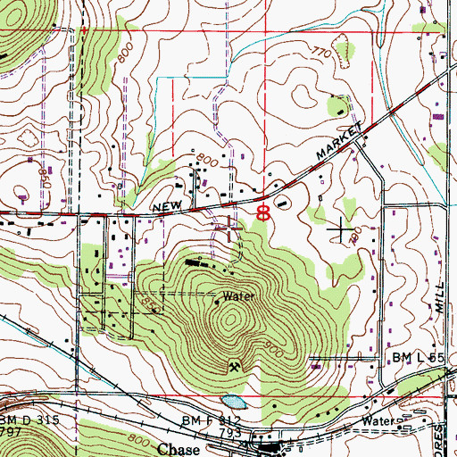 Topographic Map of Valhalla Memorial Gardens, AL