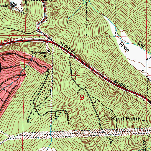Topographic Map of Walker Woods, AL