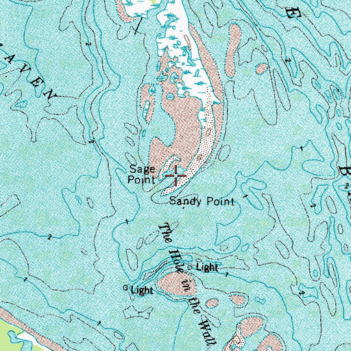 Topographic Map of Sage Point, VA
